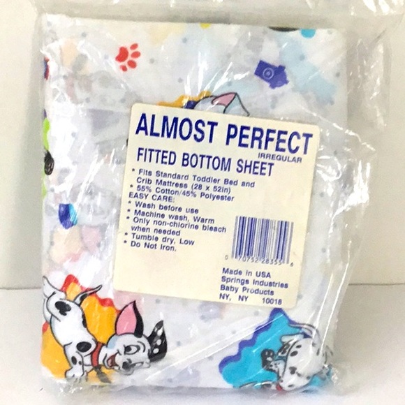 Vintage Fitted Bottom Sheet (1) For Toddler Bed. Made in USA. Irregular. - Picture 1 of 4